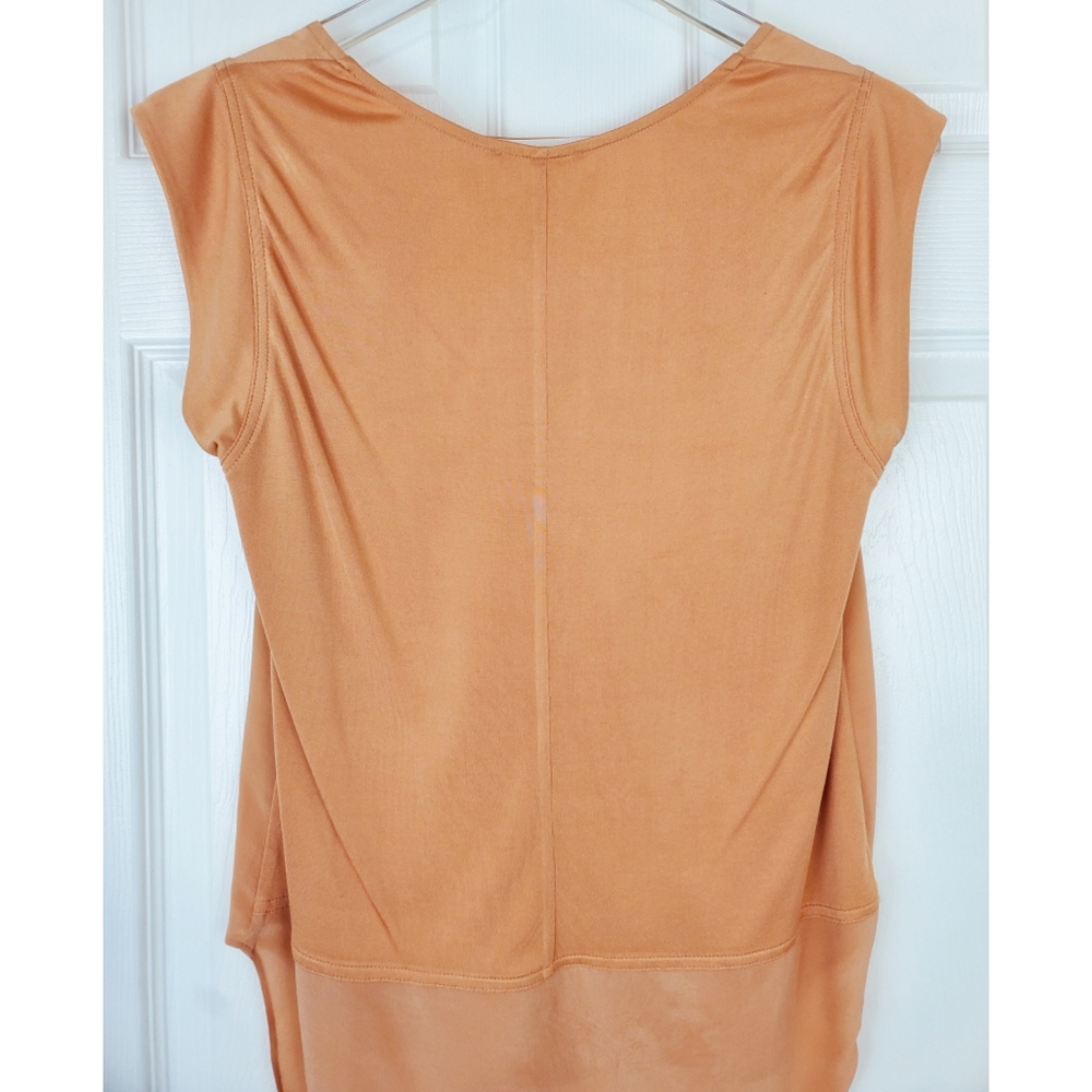 NWT a loves a clay silk fabric mix woven blouse - Picture 12 of 12